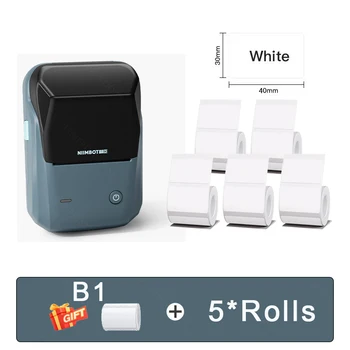 Niimbot B1 Etiket Makinesi Taşınabilir El Termal Yazıcı Mini Barkod QR Kod Etiket 20-50mm kağıt rulolar Makinesi Kablo Etiketi
