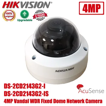 Orijinal Hikvision DS-2CD2143G2-I 4MP H. 265 + IP67 IK10 POE IR DS-2CD2143G2-IS AcuSense CCTV Ağ Dome IP Kamera