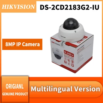 Orijinal Hikvision DS-2CD2183G2-IU 8 MP AcuSense Dahili Mikrofon Sabit Dome ağ kamerası POE H. 265