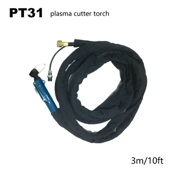 Plazma Kesici PT31 LG40 Kesme Meşale Tabancası Tamamlandı Kablo Uzunluğu Viraj Meşale Kafa 3/5/7M Fit CUT60 CUT50 CT418 CUT40
