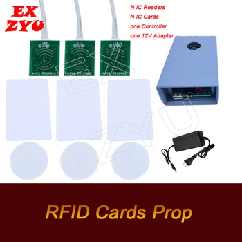 RFID Kart Prop gerçek hayat kaçış odası oyun yeri KİMLİK kartı sağ kart sensörleri kaçmak için oda