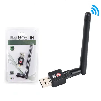 SB wifi adaptörü 300 M / 600 Mbps 2.4 GHz + 5.8 GHz Wifi alıcısı Kablosuz Ağ Kartı USB2. 0 wi-fi Yüksek Hızlı Anten wifi adaptörü