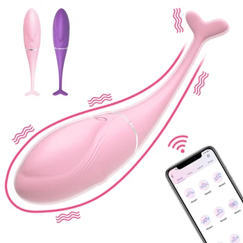 Seks Oyuncakları Vibratör Dildos Kadınlar için Akıllı Telefon APP Kablosuz Kontrol Sihirli Vibratör G Noktası Klitoris Seks oyuncakları Çift için