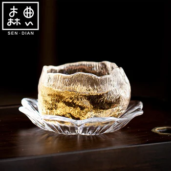 SENDİAN Japon tarzı Kalınlaşmış Cam Tek Fincan El Yapımı Cam çay bardağı 2021 Yeni Sıcak Ofis Ve Ev çay seti Aksesuarları