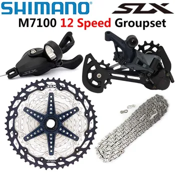 SHİMANO SLX m7100 12 Hız Groupset Dağ Bisikleti 12 s M7100 Değiştiren SGS Arka Attırıcı 10-51 T Kaset zincir