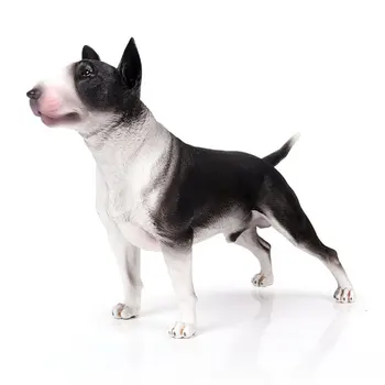 Simülasyon Katı Vahşi Hayvan Köpek Modeli Büyük Bull Terrier Bulldog Pet Köpek çocuk Oyuncak Süsler ev dekor Hediye