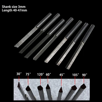 Takı Tungsten Çelik Gravür Bıçakları Pnömatik Spatula Üçgen Oyma Aksesuarları Graver Metal Bıçaklar DIY Yapma Araçları