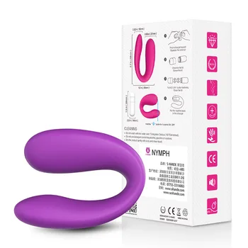 U Şekli G Spot Vibratör Klitoris Stimülatörü Biz Orgazm Çiftler Strapon Vibe Anal Vibratör Kadın mastürbasyon için seks oyuncakları Kadın için.