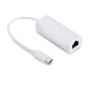USB Tip c Ethernet ağ kartı konektörü 10 / 100Mbps ağ kartı Rj45 bağlantı USB C LAN portu için uygun dizüstü bilgisayar