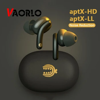 VAORLO Qualcomm Kablosuz kulaklık APTX Kulaklık HiFi Ağır Bas Mini Kulak HD mikrofonlu tekli kulaklıklar Gürültü Azaltma Düşük Gecikme