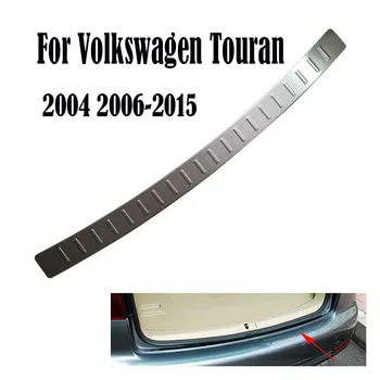 Volkswagen Touran 2004 için 2006-2015 paslanmaz çelik Arka Tampon Koruyucu Eşiği Bagaj Sırtı Plaka Trim Aksesuarları Araba-Styling