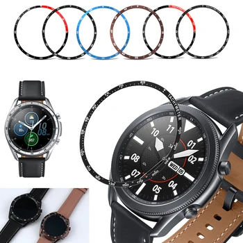 Yeni Paslanmaz Çelik akıllı saat Kapak Samsung Galaxy Watch3 45mm Çerçeve Halka Yapıştırıcı Anti Scratch Koruma Metal Kasa Çerçeve