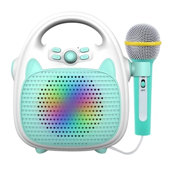 Çocuklar Taşınabilir Şarkı Makinesi Yürümeye Başlayan Kızlar Bluetooth mikrofonlu hoparlör Hediye Erkek Kız Yaş 3 ~12 Yaşında