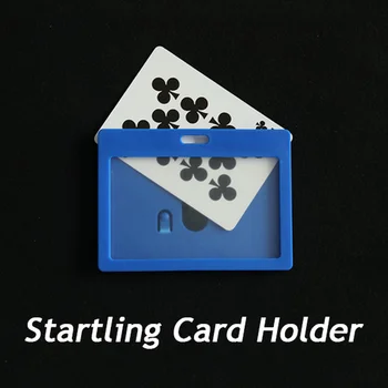 Şaşırtıcı kart tutucu Kart Sihirli Hileler Poker Görünen Boş Çerçeve Yakın çekim Sihirli Sahne Hile Yanılsama Acemi Eğlenceli